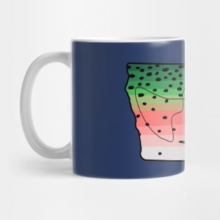 Rainbow Trout Fly Fish Iowa Fly Fishing Fisherman Gifts Mug